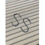 Хромований навісний S-гачок 90 мм для торгових сіток і труб